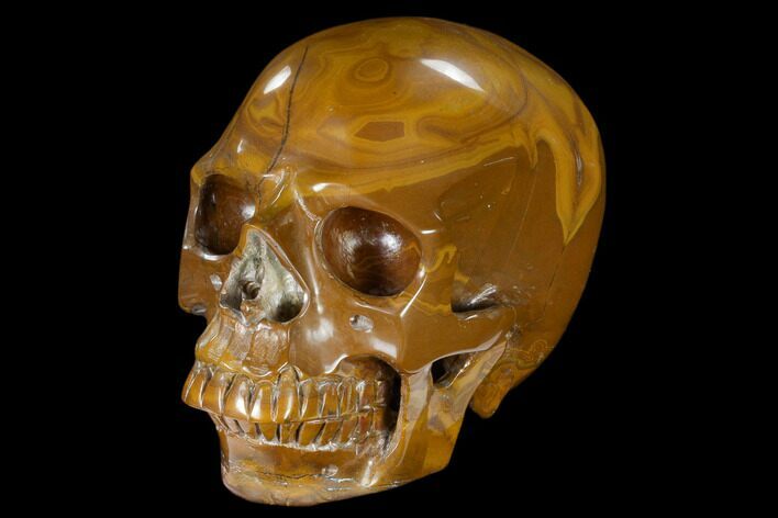 Realistic, Polished Mookaite Jasper Skull - Australia #116511